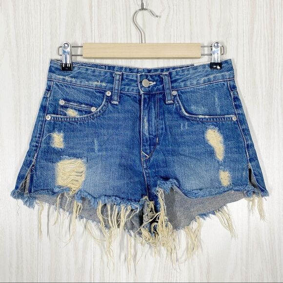 Lovers + Friends Pants - Lovers + Friends | Jack Distressed High Rise Shorts Size 25